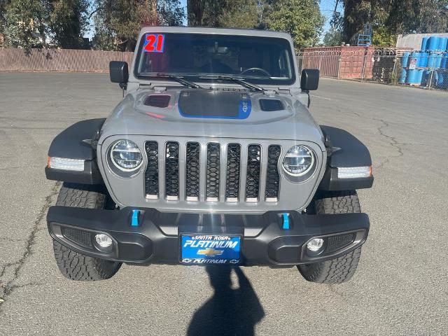 Used 2021 Jeep Wrangler Unlimited Rubicon 4XE with VIN 1C4JJXR69MW824583 for sale in Santa Rosa, CA