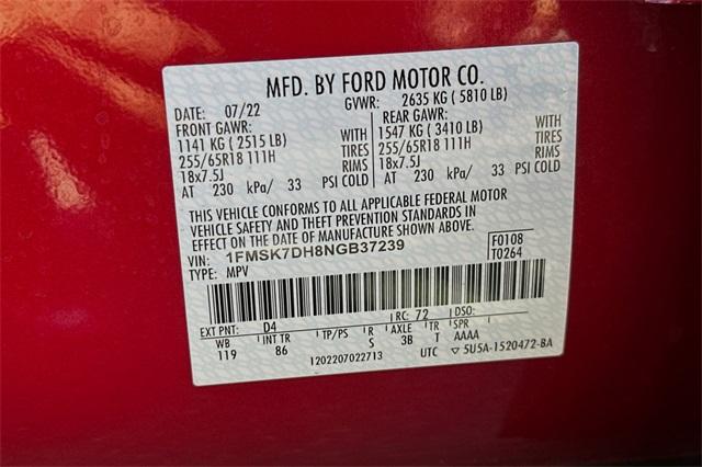 2022 Ford Explorer Vehicle Photo in ELK GROVE, CA 95757-8703