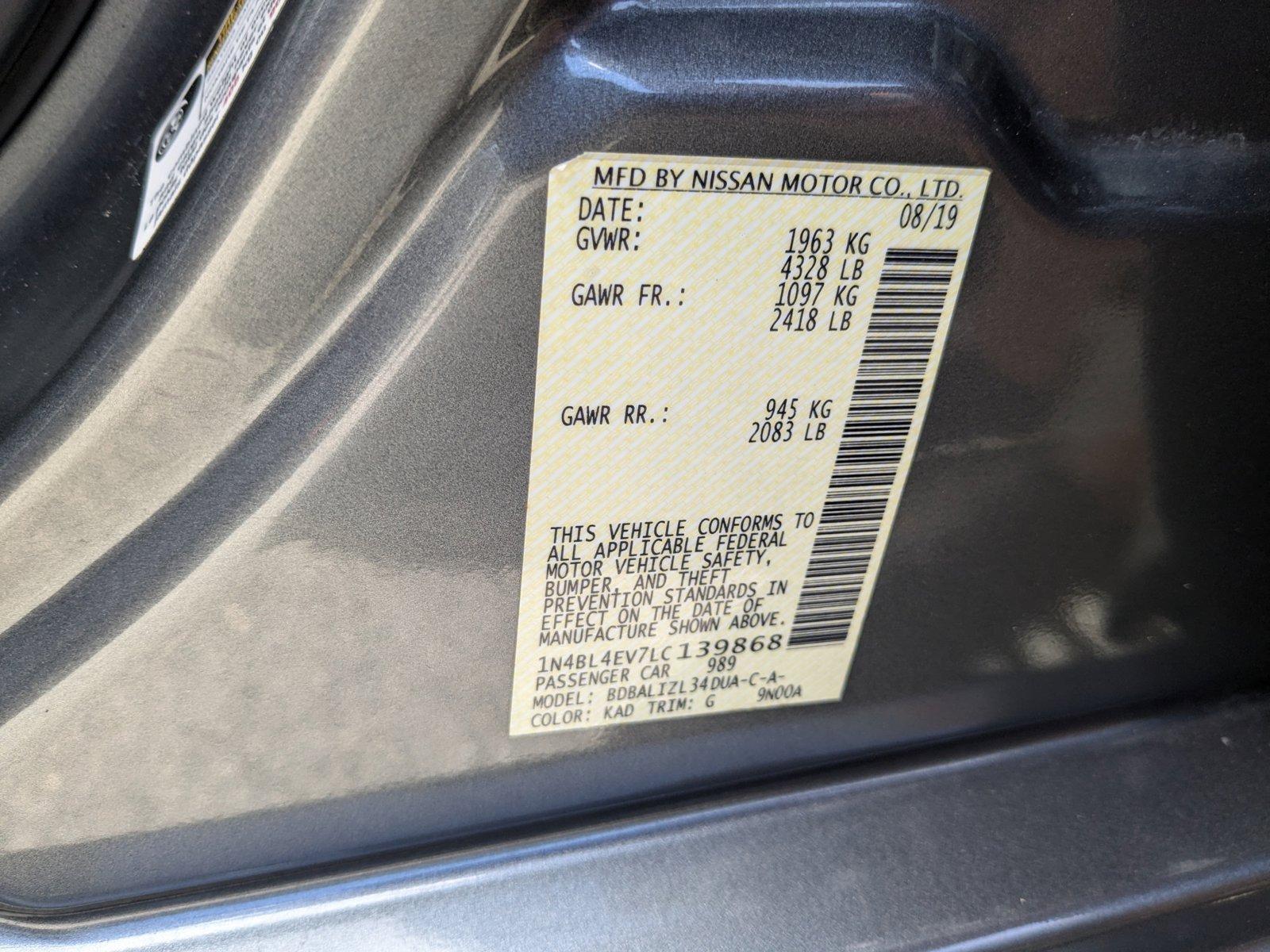 2020 Nissan Altima Vehicle Photo in MIAMI, FL 33134-2699