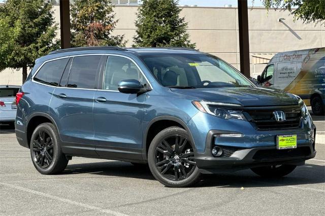 Used 2021 Honda Pilot SE with VIN 5FNYF5H25MB007487 for sale in Vacaville, CA