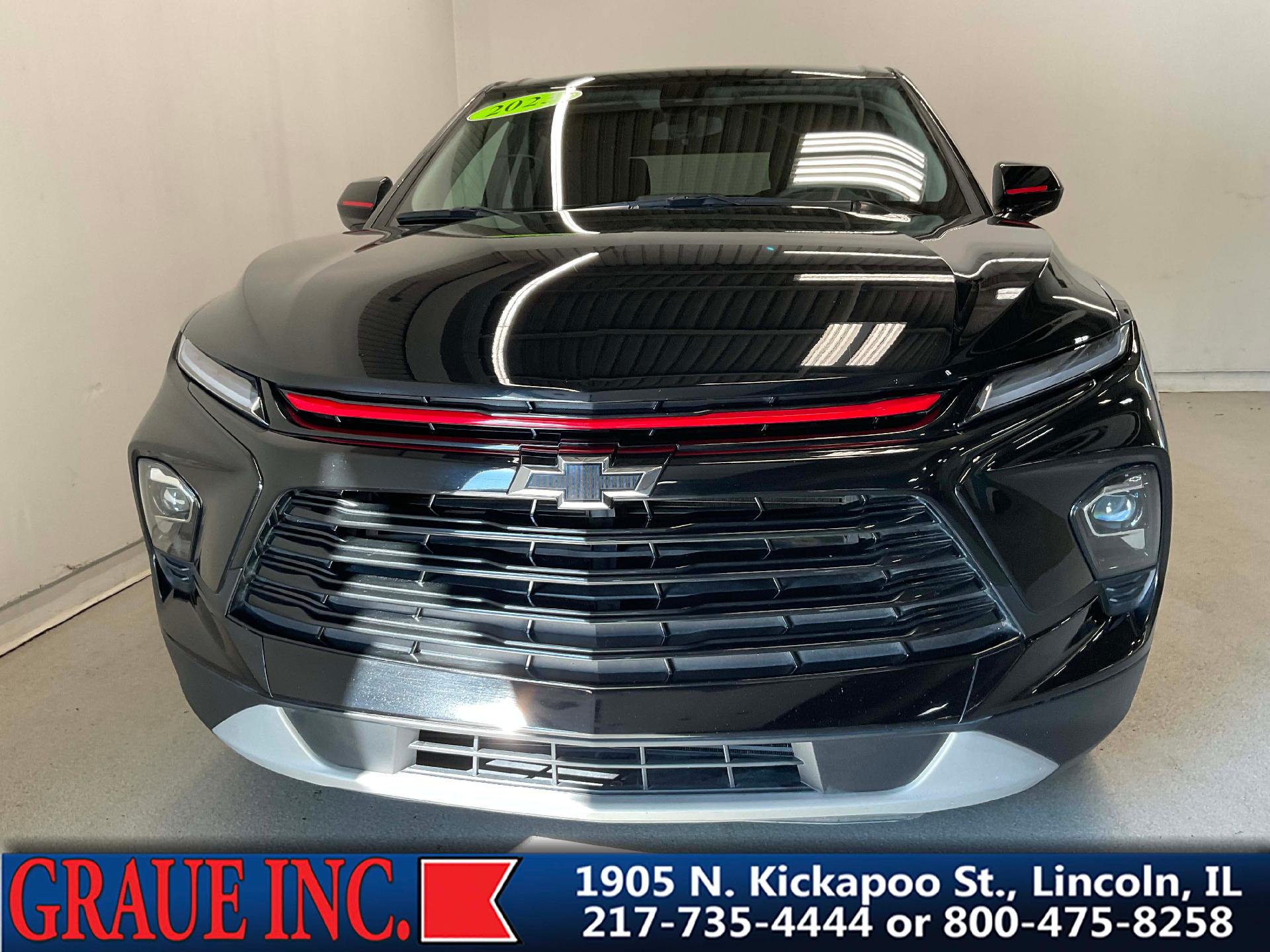 Used 2023 Chevrolet Blazer 2LT with VIN 3GNKBCR45PS102897 for sale in Lincoln, IL