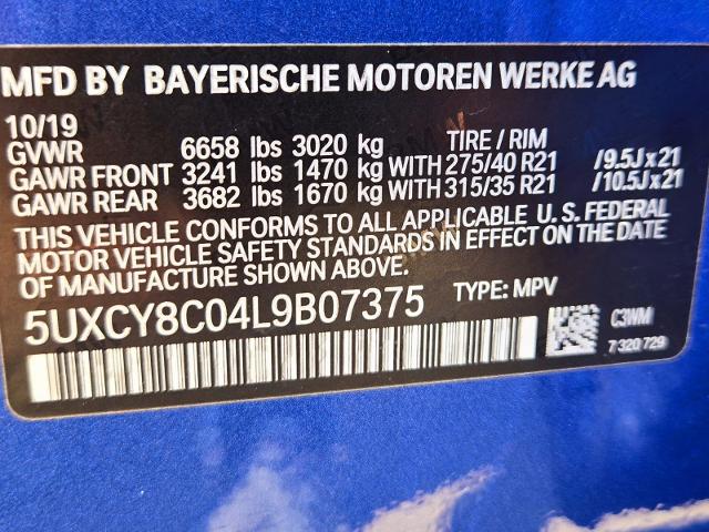 2020 BMW X6 M50i Vehicle Photo in Weatherford, TX 76087-8771