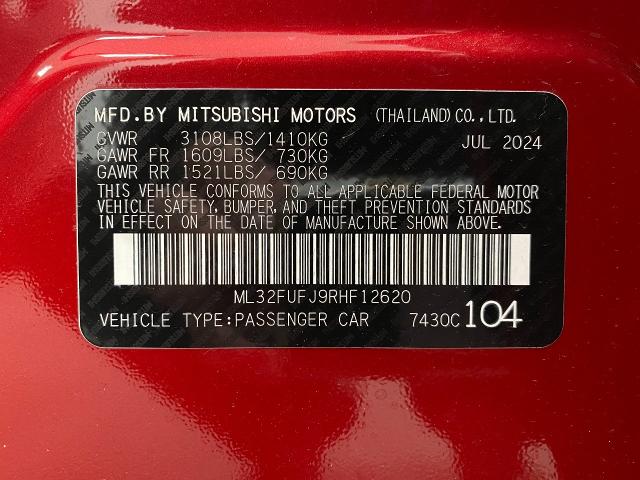 2024 Mitsubishi Mirage G4 Vehicle Photo in Appleton, WI 54913