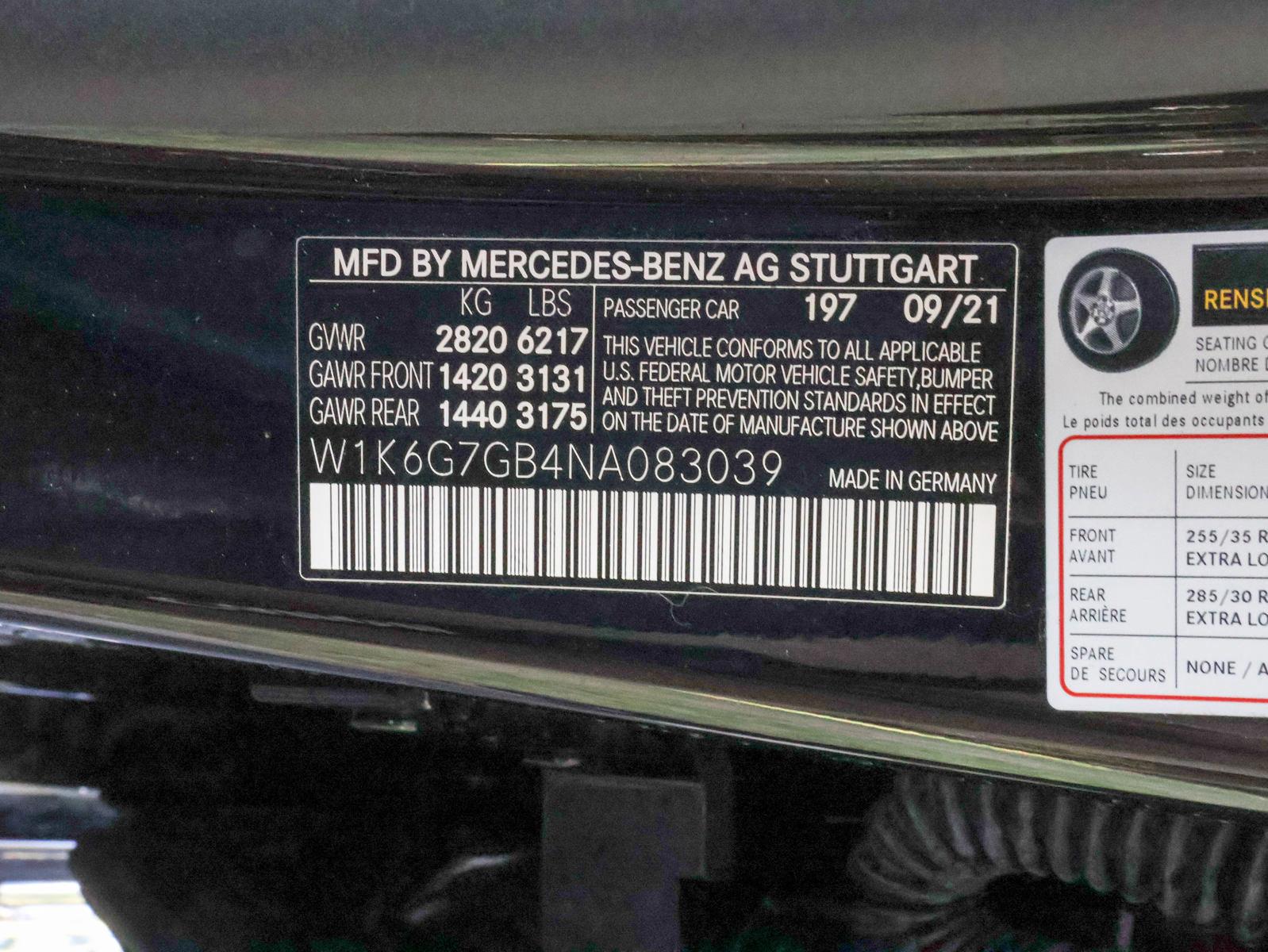 2022 Mercedes-Benz S-Class Vehicle Photo in DALLAS, TX 75209-3095