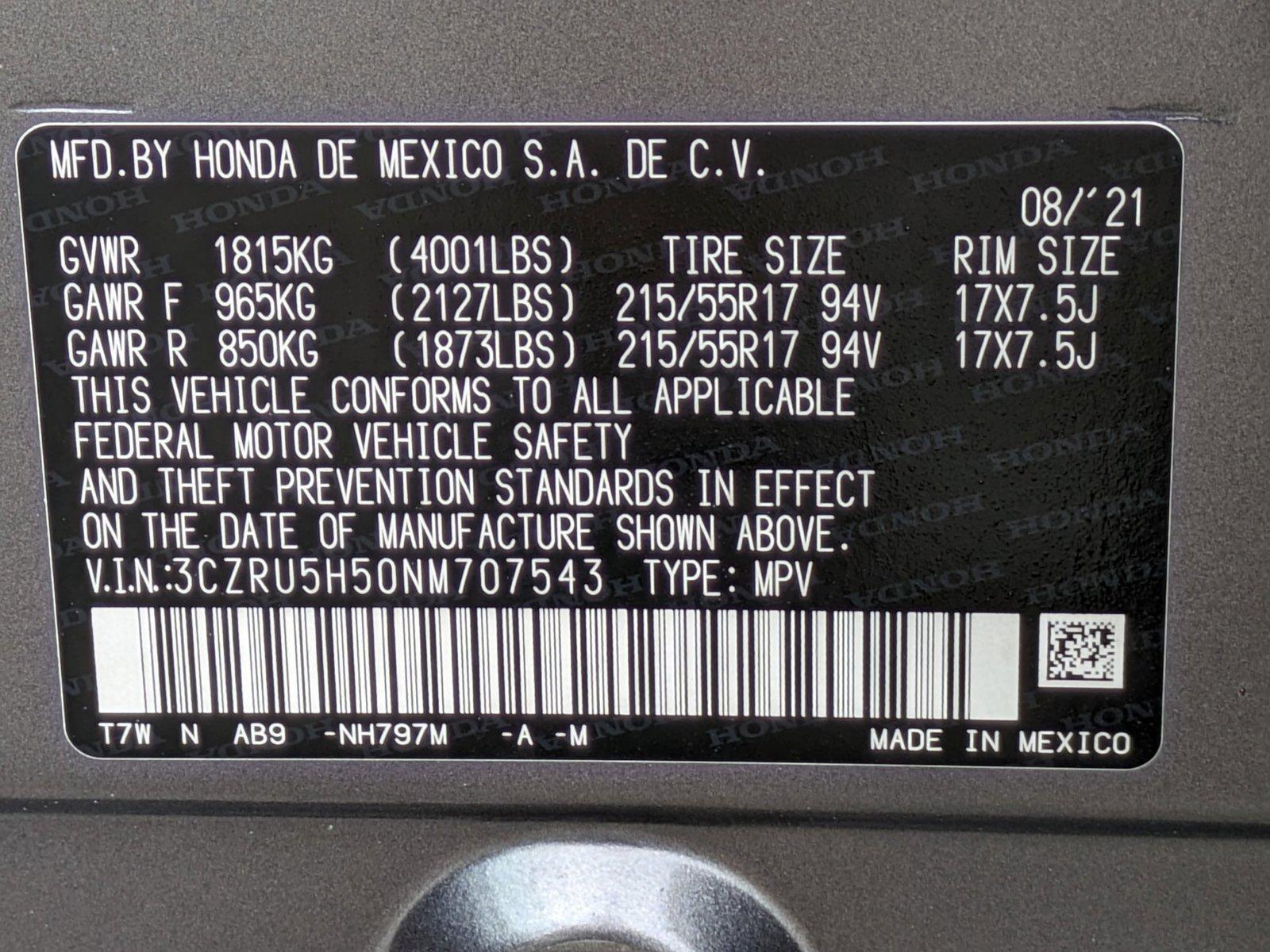 2022 Honda HR-V Vehicle Photo in MIAMI, FL 33172-3015