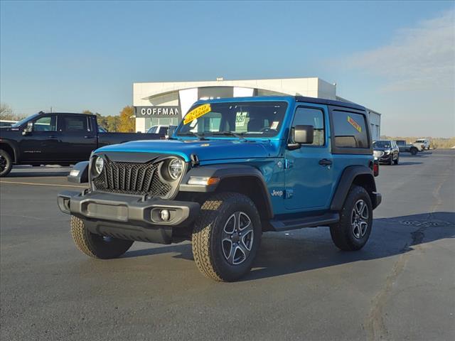 Used 2020 Jeep Wrangler Sport S with VIN 1C4GJXANXLW112174 for sale in Aurora, IL