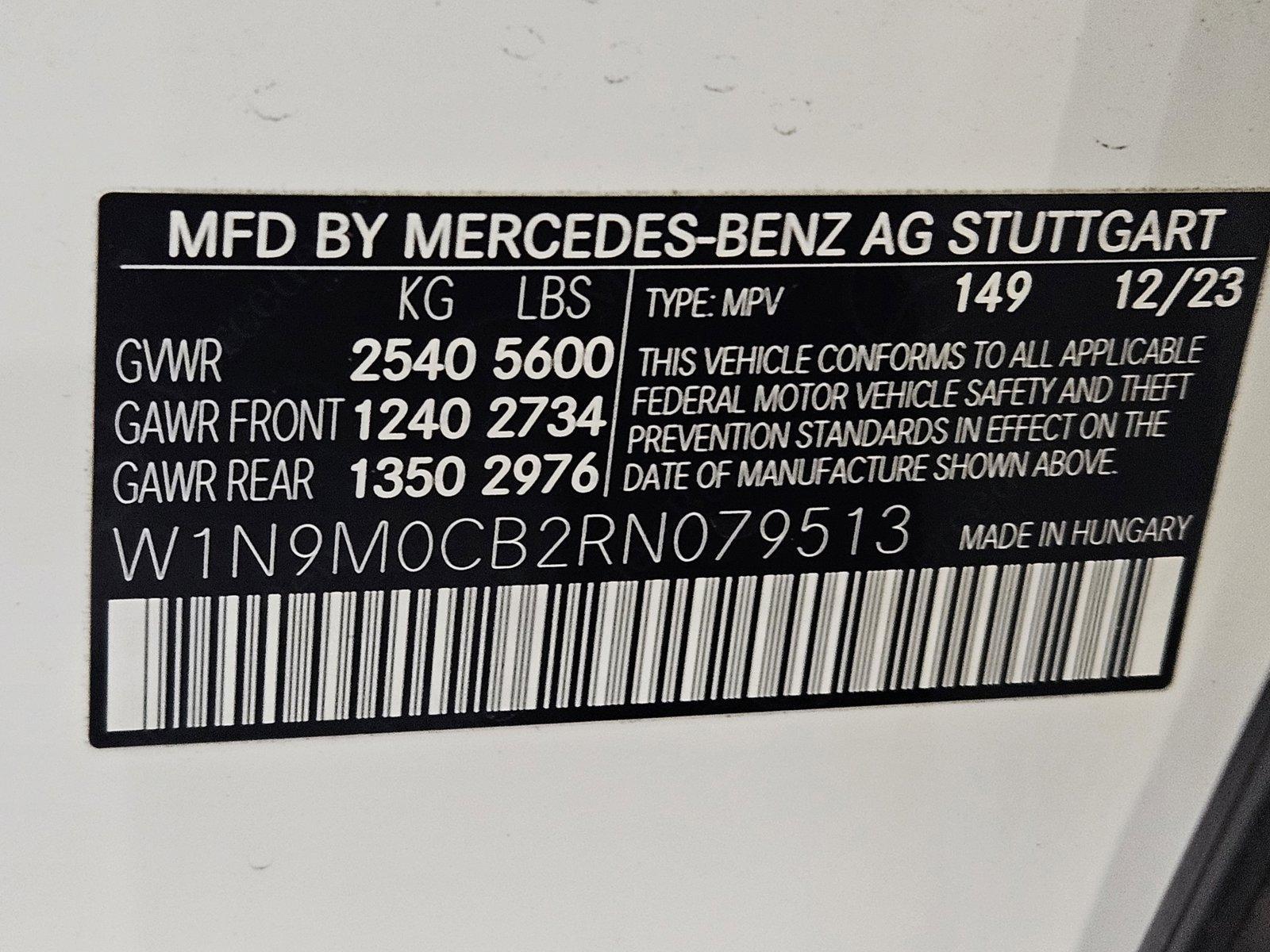 2024 Mercedes-Benz EQB Vehicle Photo in Pembroke Pines , FL 33027