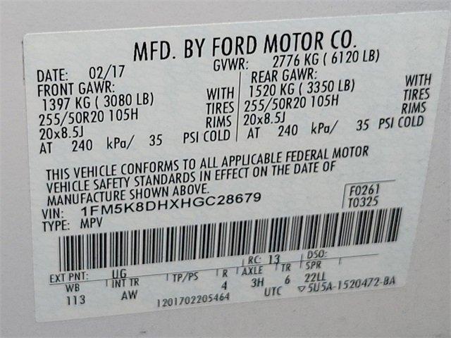 2017 Ford Explorer Vehicle Photo in LANCASTER, PA 17601-0000