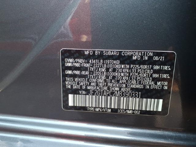 2021 Subaru Crosstrek Vehicle Photo in Oshkosh, WI 54904