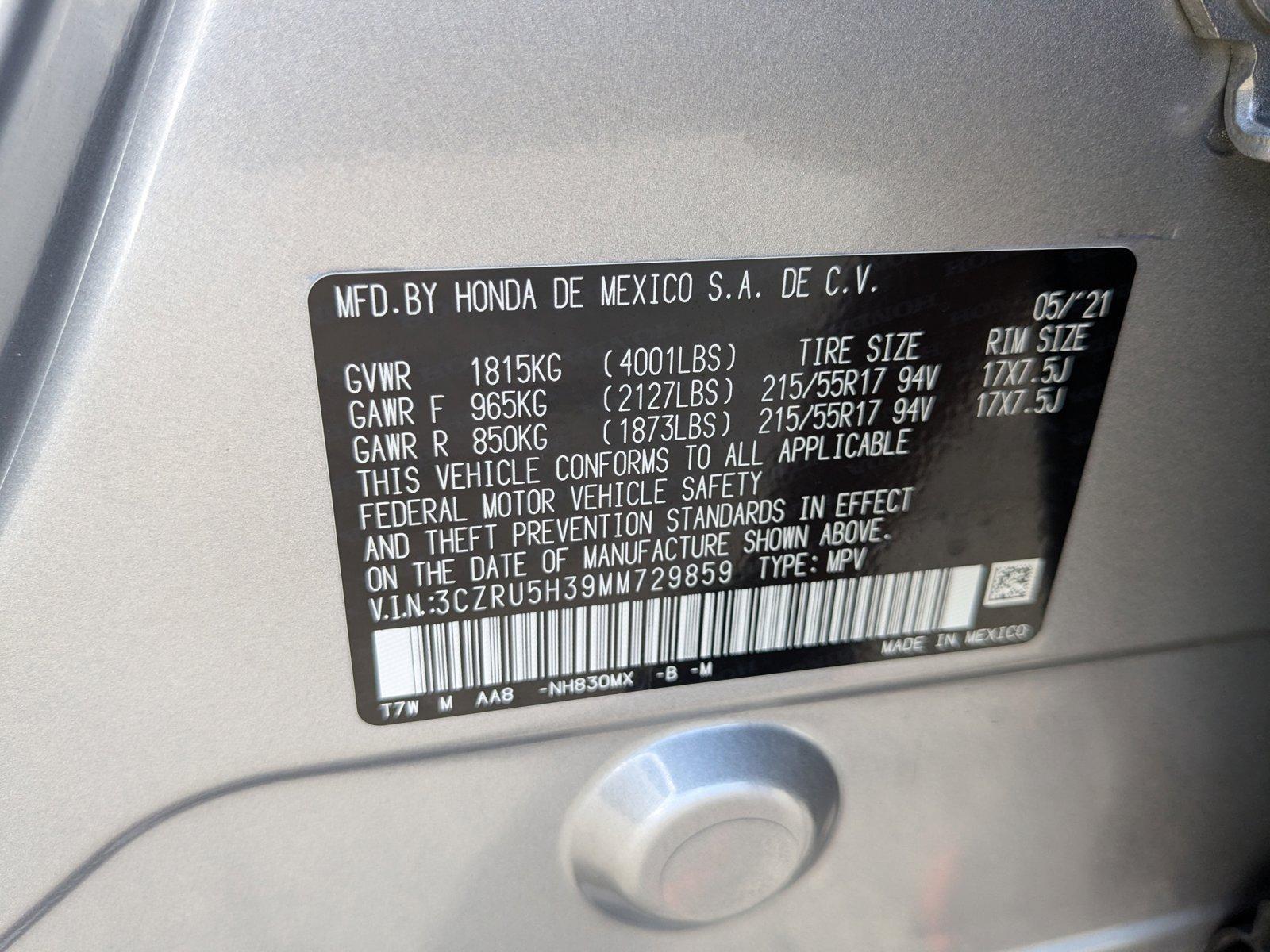 2021 Honda HR-V Vehicle Photo in MIAMI, FL 33134-2699