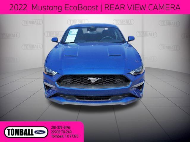 Used 2022 Ford Mustang EcoBoost with VIN 1FA6P8TH5N5142155 for sale in Tomball, TX