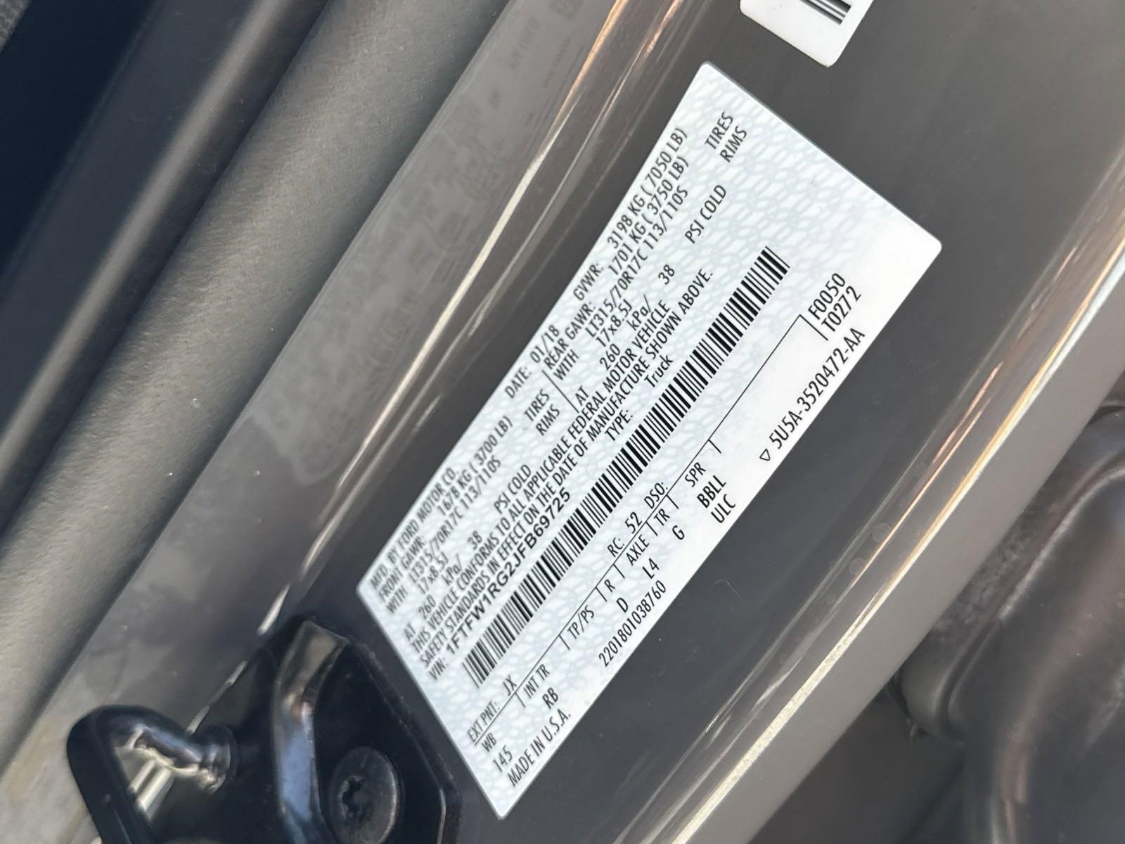 2018 Ford F-150 Vehicle Photo in AUSTIN, TX 78717