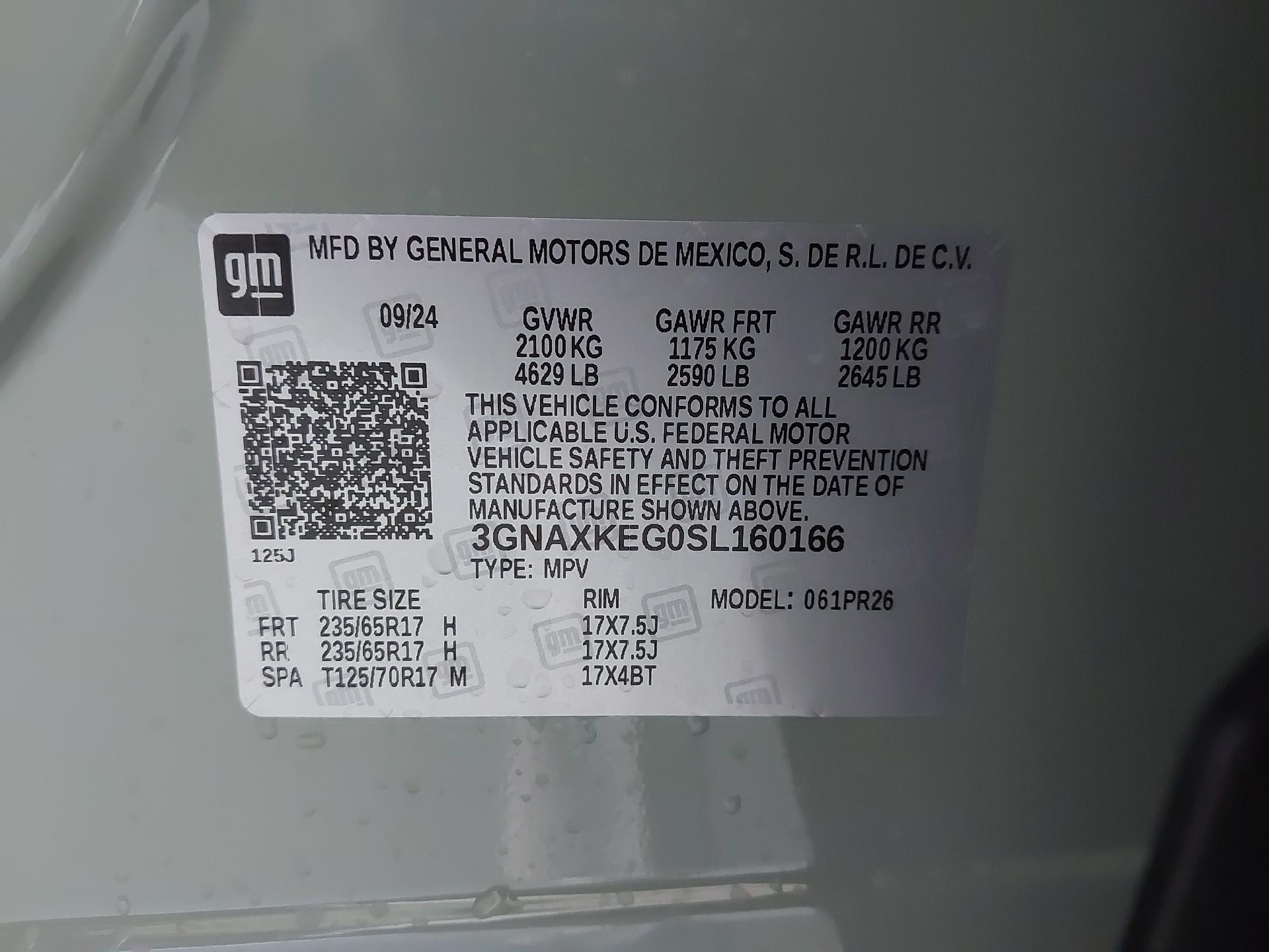 2025 Chevrolet Equinox Vehicle Photo in WENTZVILLE, MO 63385-1017