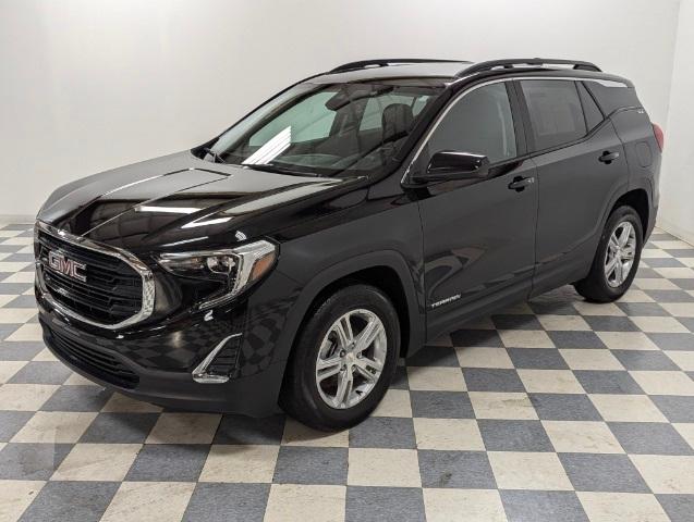 Certified 2021 GMC Terrain SLE with VIN 3GKALMEV8ML383190 for sale in North Olmsted, OH