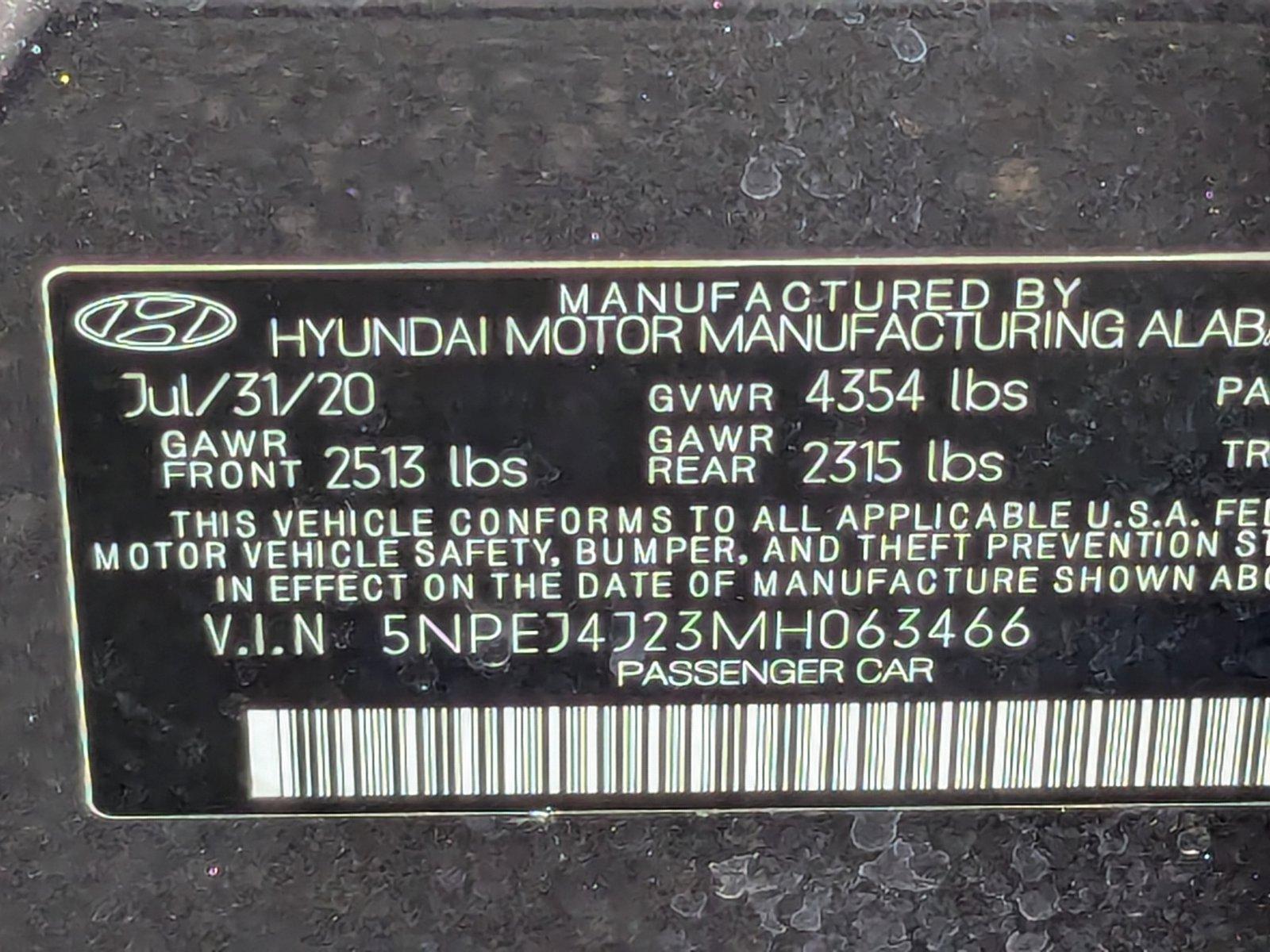 2021 Hyundai SONATA Vehicle Photo in St. Petersburg, FL 33713