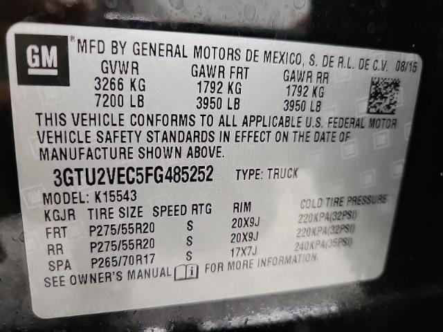 2015 GMC Sierra 1500 Vehicle Photo in NEENAH, WI 54956-2243