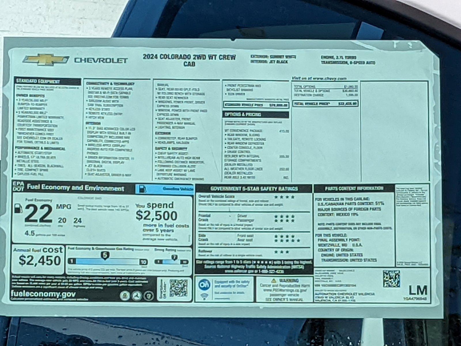 2024 Chevrolet Colorado Vehicle Photo in VALENCIA, CA 91355-1705