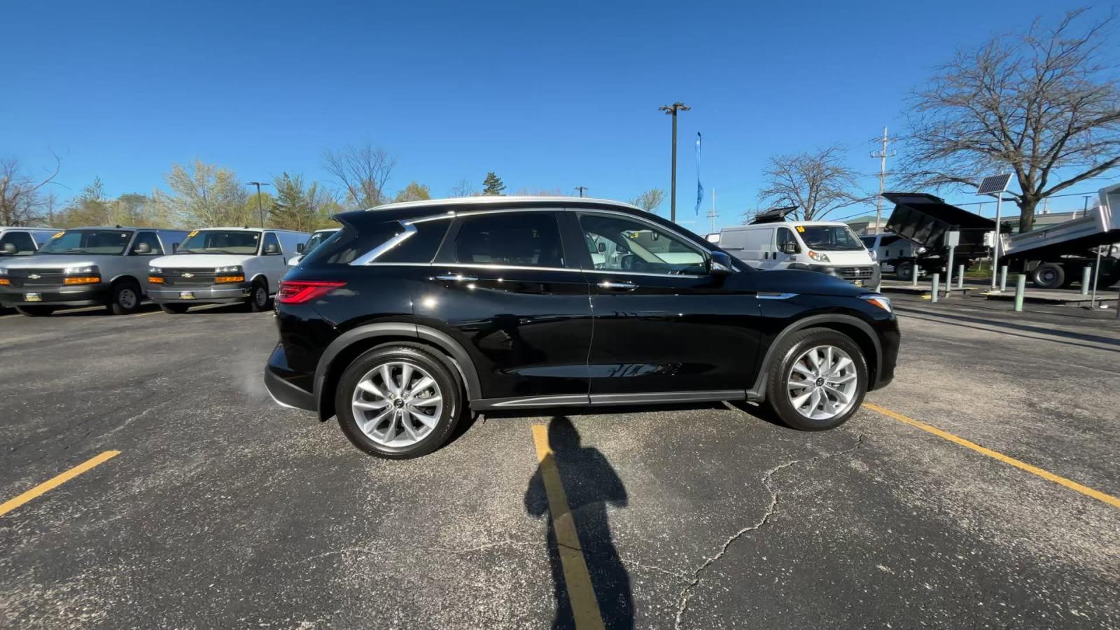 Used 2021 INFINITI QX50 Luxe with VIN 3PCAJ5BB7MF110872 for sale in Plainfield, IL