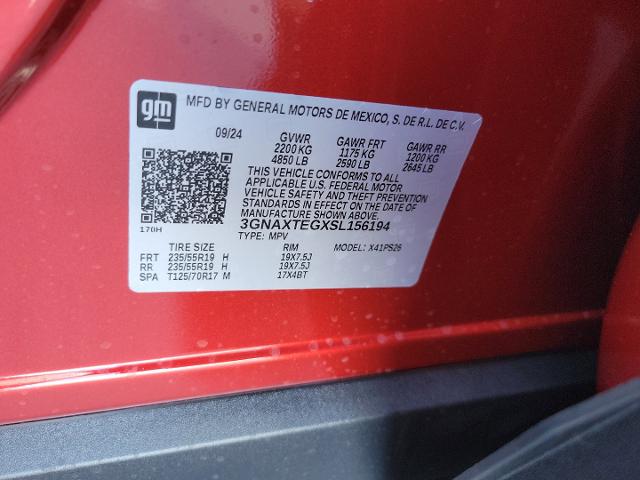 2025 Chevrolet Equinox Vehicle Photo in JOLIET, IL 60435-8135