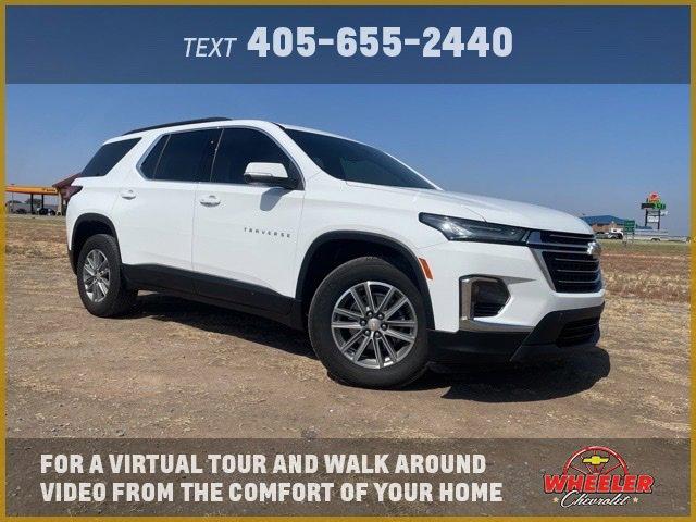 Used 2022 Chevrolet Traverse 1LT with VIN 1GNERGKW1NJ169491 for sale in Hinton, OK