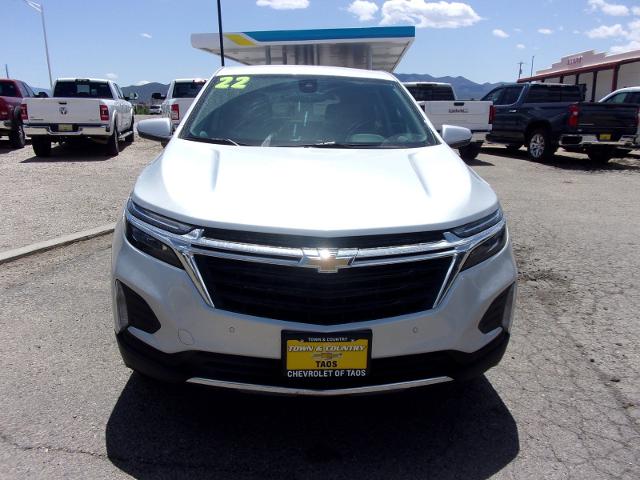 Used 2022 Chevrolet Equinox LT with VIN 3GNAXTEV1NL137522 for sale in Taos, NM