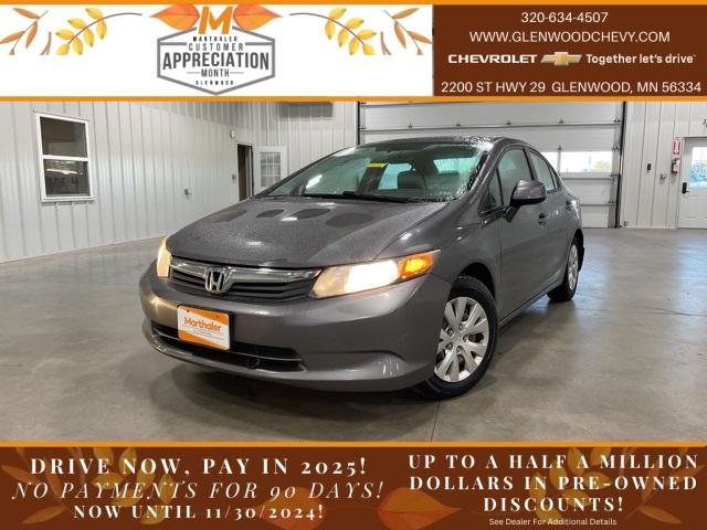 2012 Honda Civic Sdn Vehicle Photo in GLENWOOD, MN 56334-1123