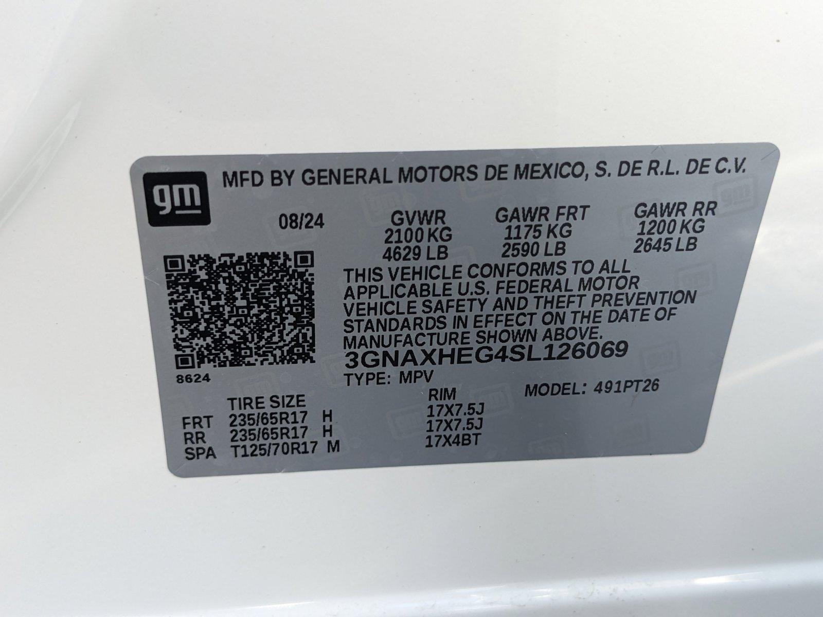 2025 Chevrolet Equinox Vehicle Photo in GREENACRES, FL 33463-3207