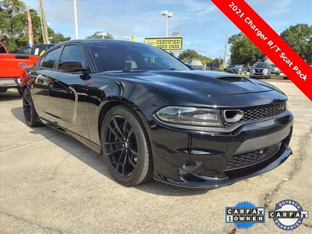 Used 2021 Dodge Charger Scat Pack with VIN 2C3CDXGJXMH594658 for sale in Titusville, FL