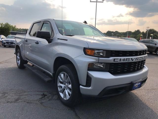 Used 2021 Chevrolet Silverado 1500 Custom with VIN 3GCPYBEK8MG412410 for sale in East Providence, RI