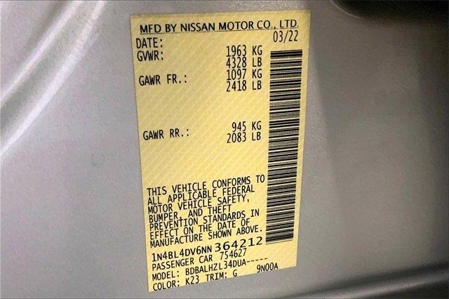 2022 Nissan Altima Vehicle Photo in KANSAS CITY, MO 64114-4502