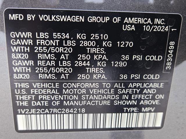 2024 Volkswagen Atlas Cross Sport Vehicle Photo in WEATHERFORD, TX 76087