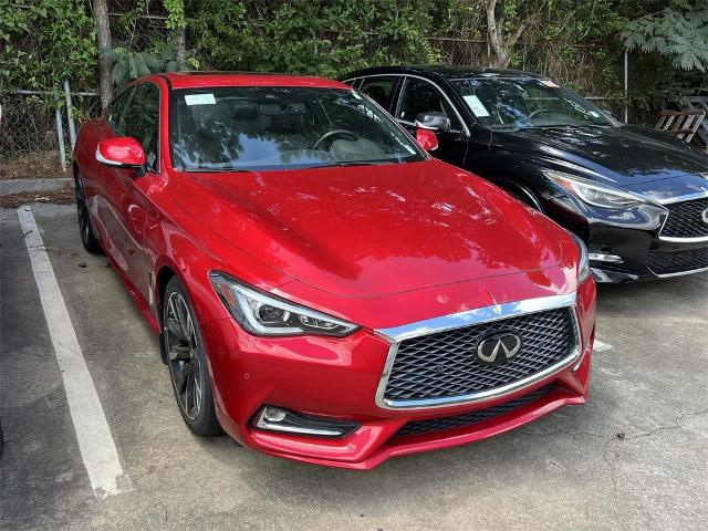 Certified 2022 INFINITI Q60 Coupe LUXE with VIN JN1EV7KKXNM600672 for sale in Union City, GA