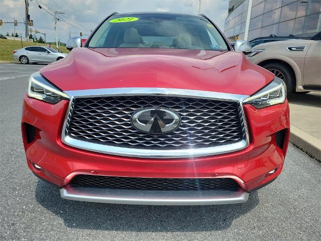 Used 2021 INFINITI QX50 Sensory with VIN 3PCAJ5CB0MF111585 for sale in Allentown, PA