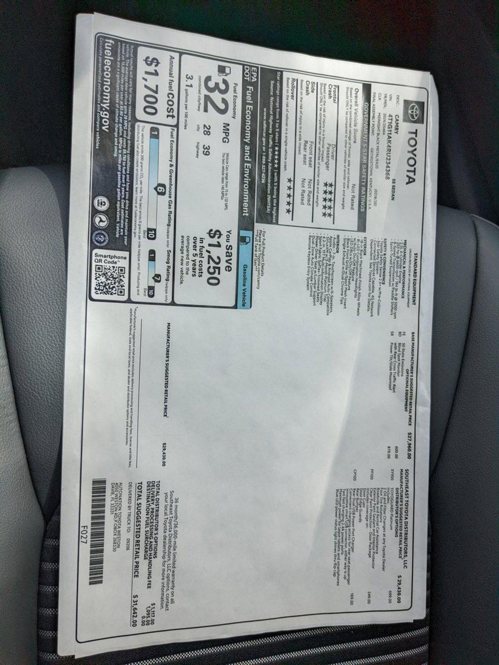 2024 Toyota Camry Vehicle Photo in Davie, FL 33331