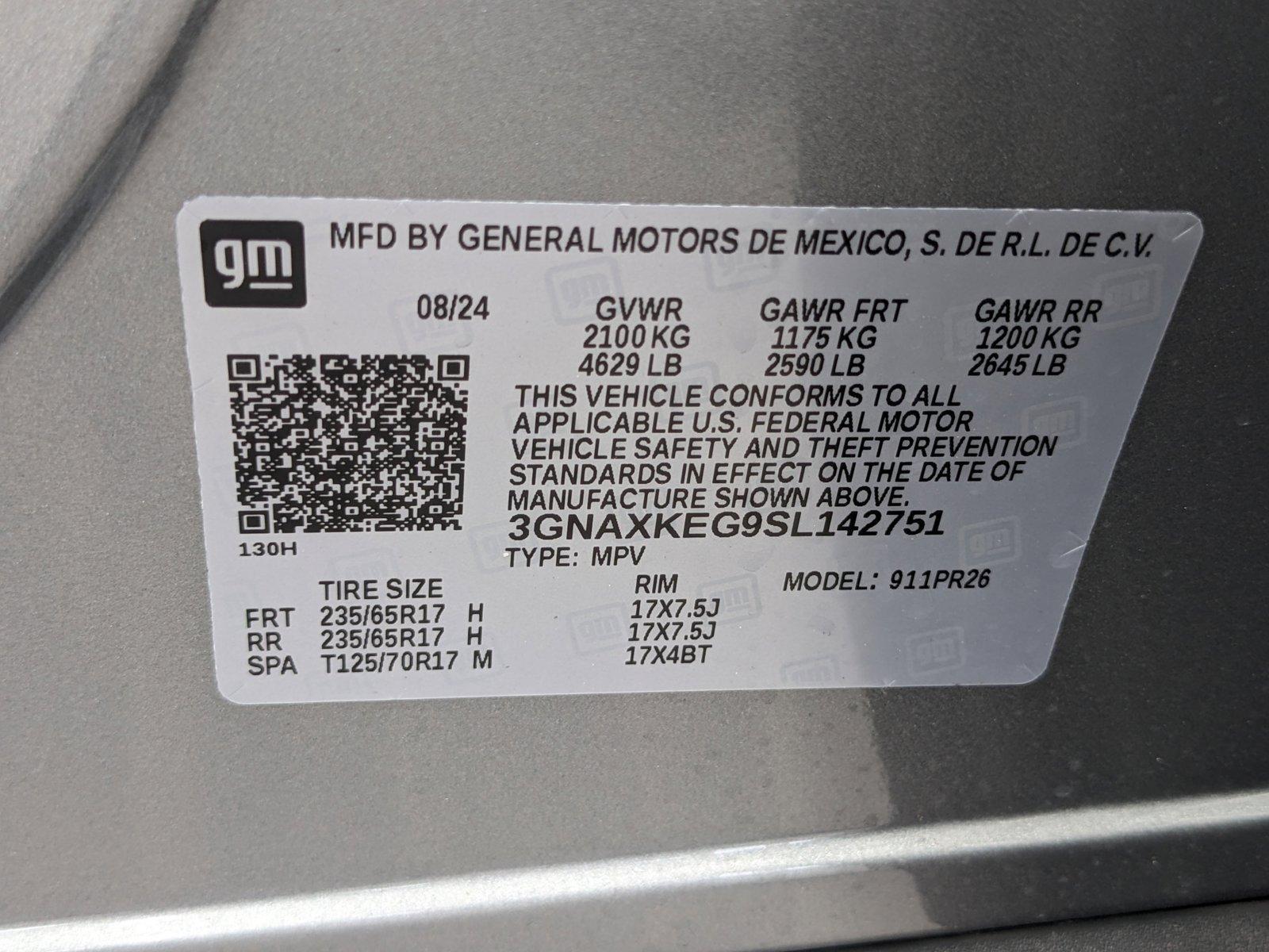 2025 Chevrolet Equinox Vehicle Photo in GREENACRES, FL 33463-3207