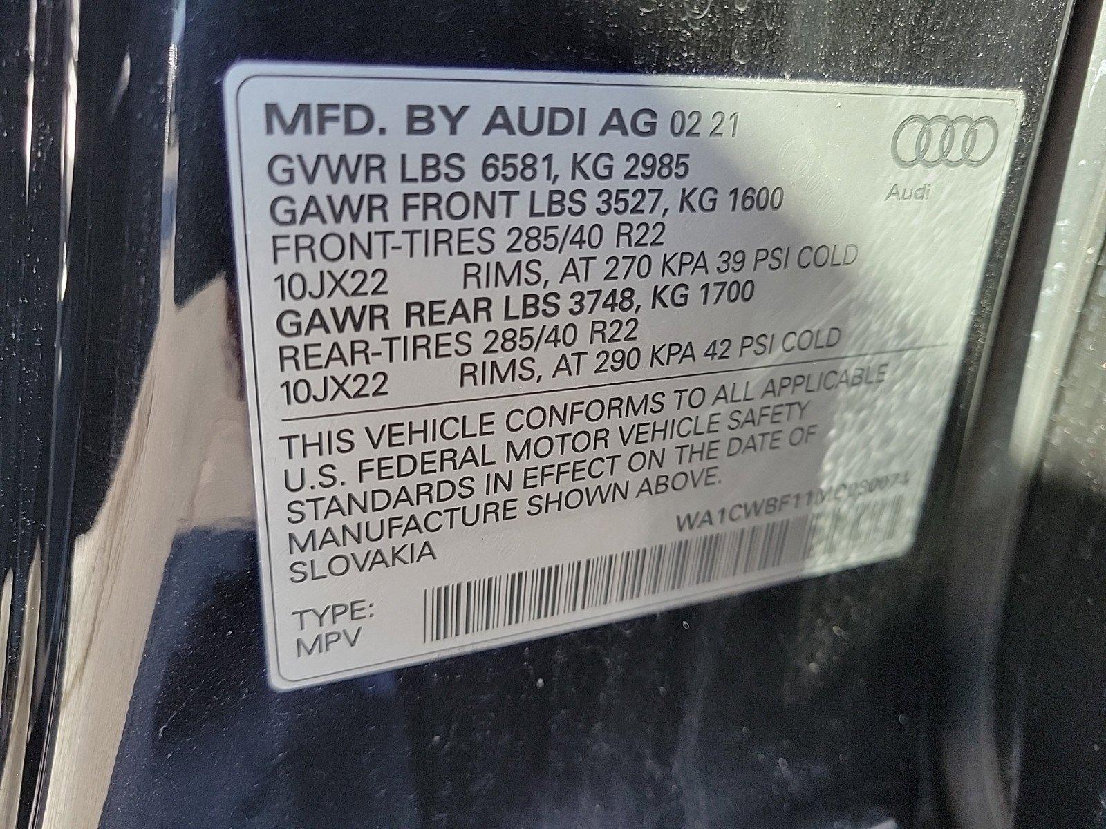 2021 Audi SQ8 Vehicle Photo in Saint Charles, IL 60174