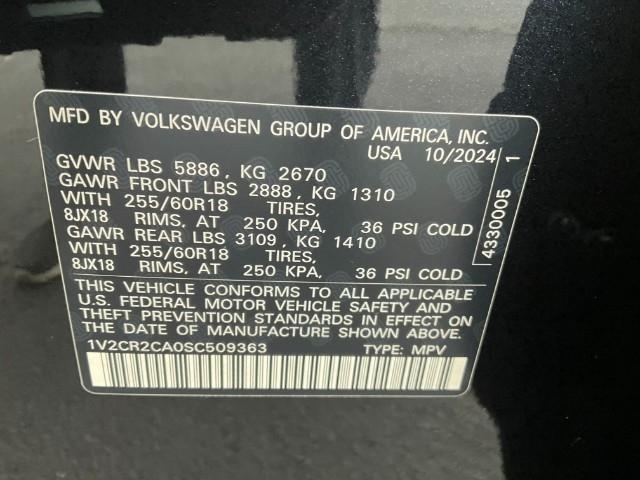 2025 Volkswagen Atlas Vehicle Photo in Oshkosh, WI 54904