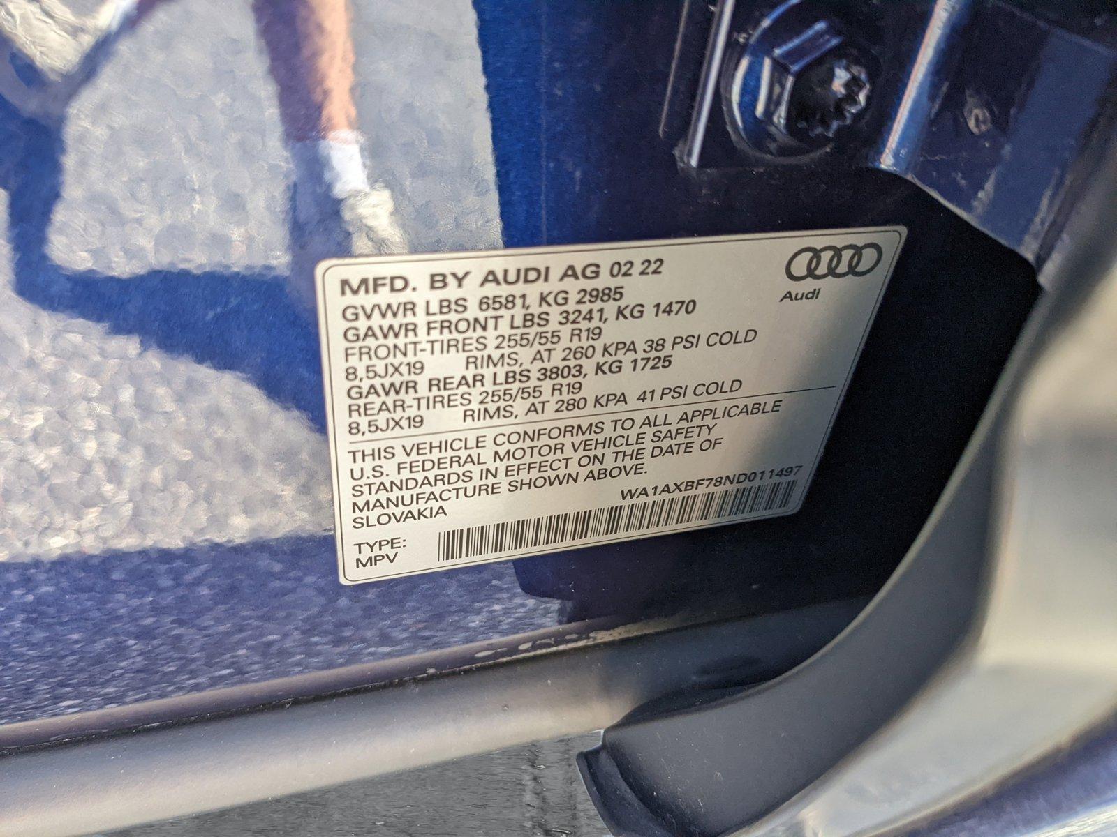 2022 Audi Q7 Vehicle Photo in Orlando, FL 32811