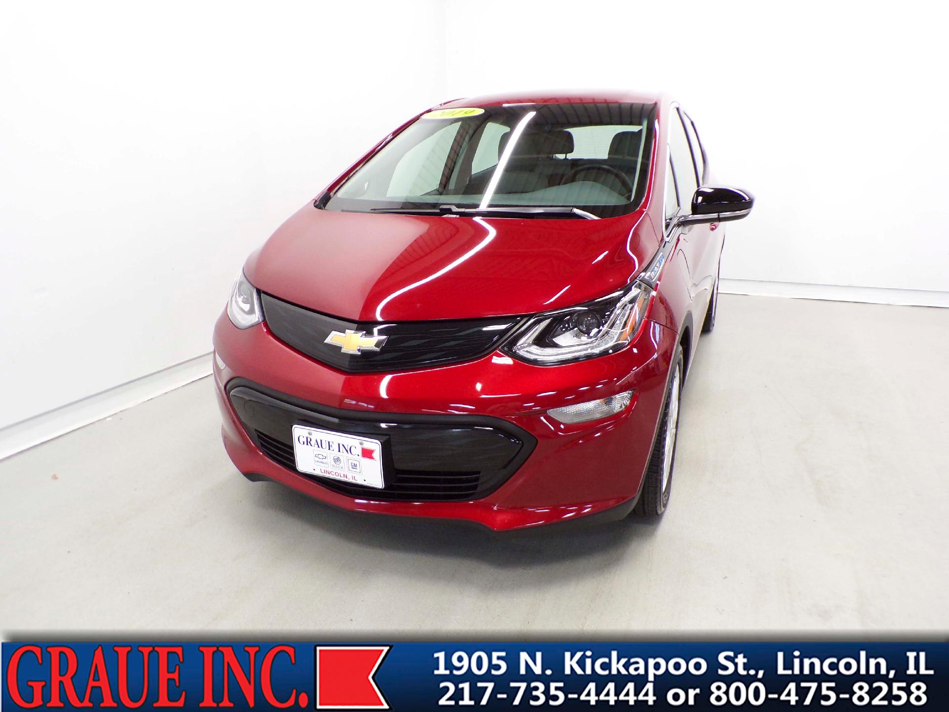 Used 2019 Chevrolet Bolt EV LT with VIN 1G1FY6S0XK4101697 for sale in Lincoln, IL