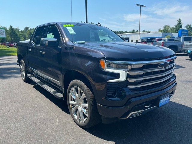 Used 2022 Chevrolet Silverado 1500 High Country with VIN 2GCUDJED8N1503147 for sale in Eagle River, WI