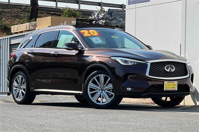 Used 2020 INFINITI QX50 Sensory with VIN 3PCAJ5M32LF103879 for sale in Concord, CA