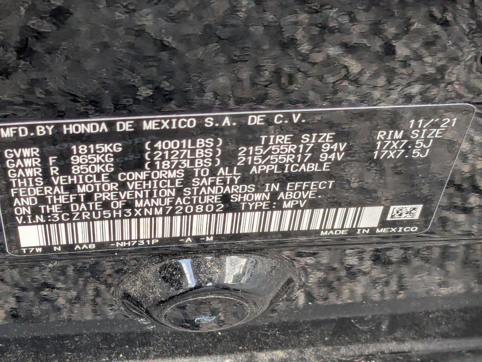 2022 Honda HR-V Vehicle Photo in Miami, FL 33015