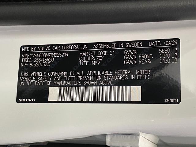 2024 Volvo XC60 Recharge Plug-In Hybrid Vehicle Photo in Appleton, WI 54913