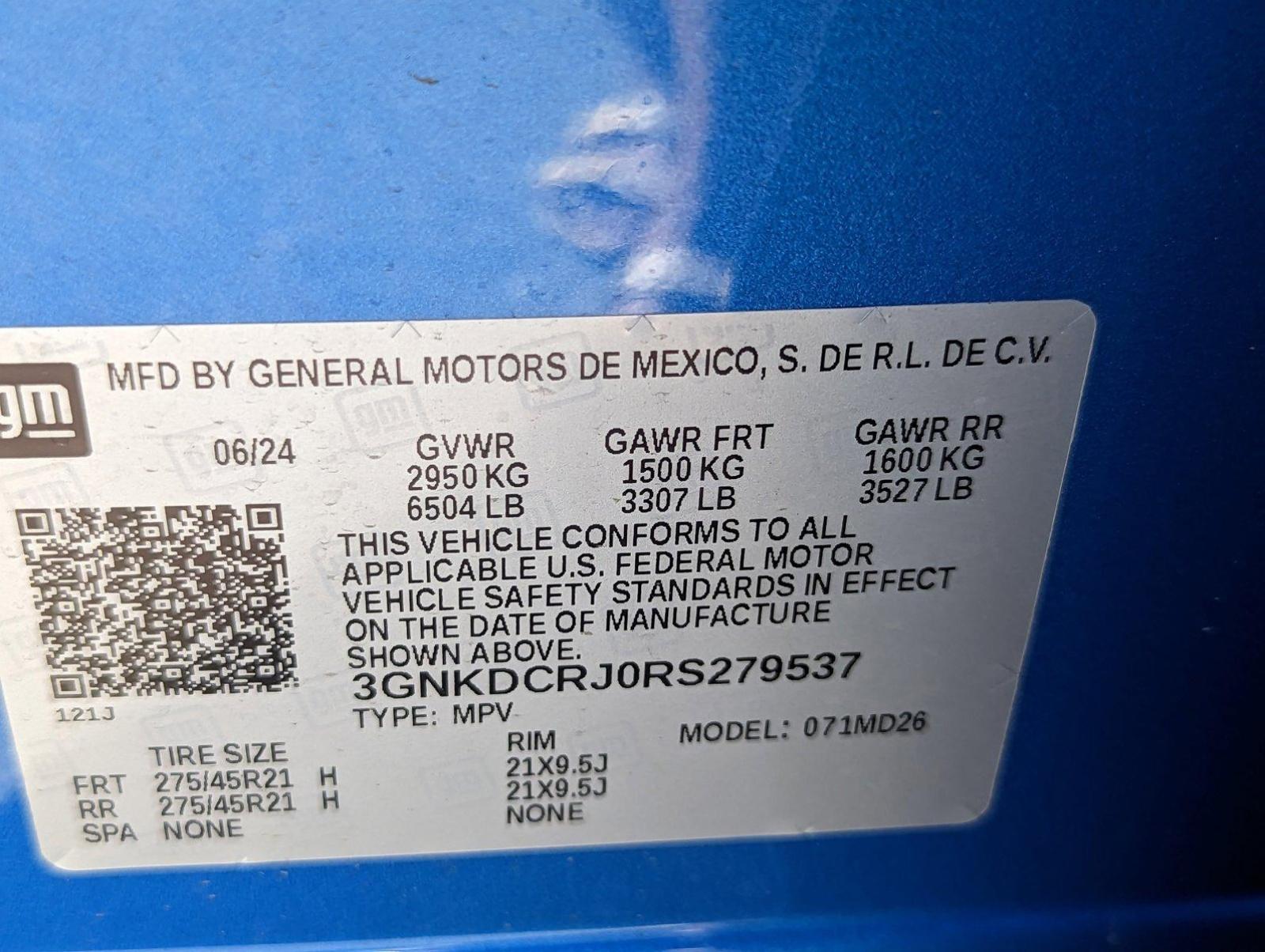 2024 Chevrolet Blazer EV Vehicle Photo in SPOKANE, WA 99212-2978