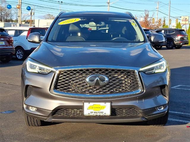 Used 2021 INFINITI QX50 Luxe with VIN 3PCAJ5BB2MF126686 for sale in Milford, CT