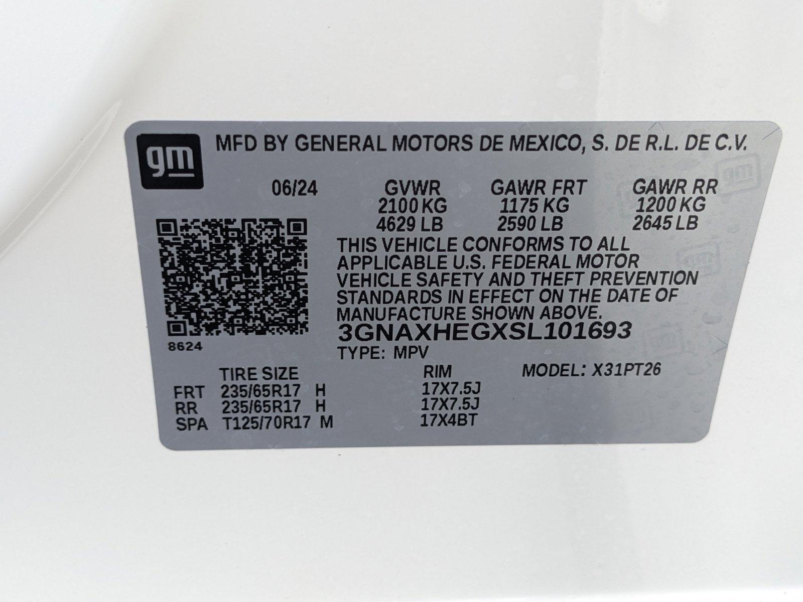 2025 Chevrolet Equinox Vehicle Photo in GREENACRES, FL 33463-3207