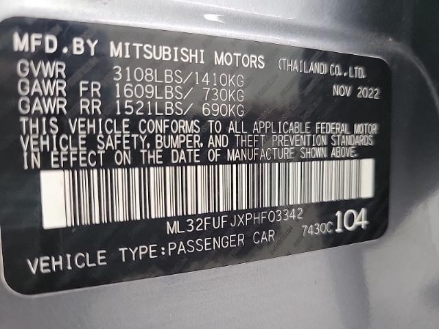 2023 Mitsubishi Mirage G4 Vehicle Photo in APPLETON, WI 54914-4656