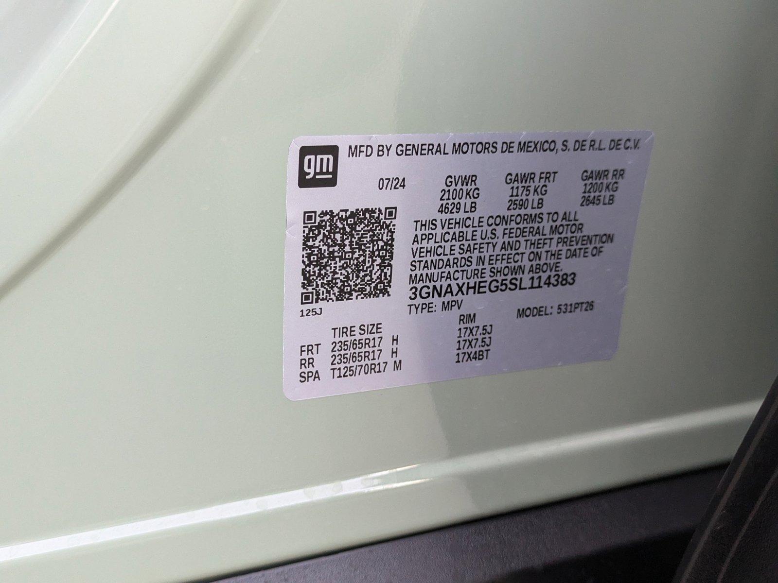 2025 Chevrolet Equinox Vehicle Photo in CLEARWATER, FL 33764-7163