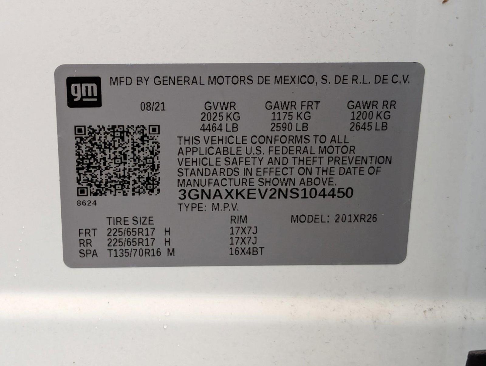 2022 Chevrolet Equinox Vehicle Photo in MIAMI, FL 33172-3015