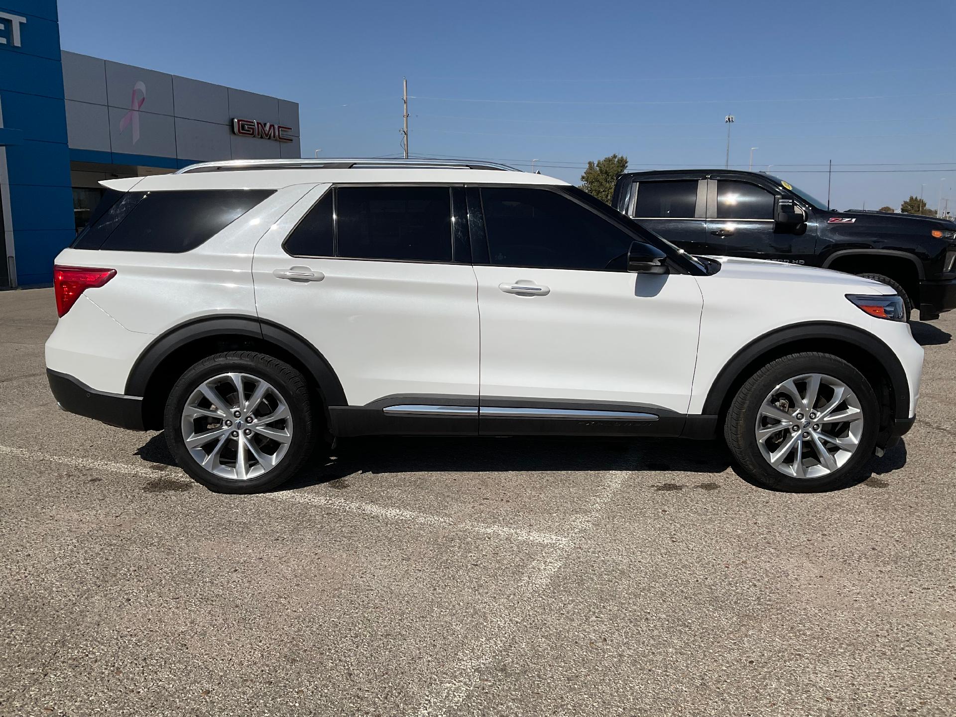 Used 2021 Ford Explorer Platinum with VIN 1FM5K8HC2MGA40098 for sale in Ponca City, OK